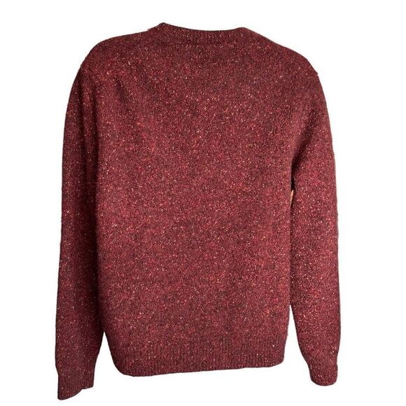 Brooks Brothers Sweater Merino Wool Women's Medium Crewneck Pullover Burgundy - Picture 2 of 10